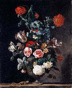 Abraham jansz.begeyn Flowers in a Stone Vase oil painting artist